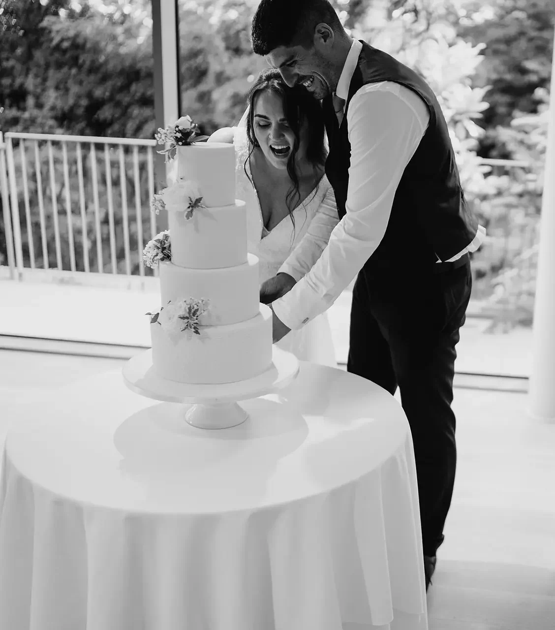 Old Palace Chester Cutting Cake Alex Boswell Photography