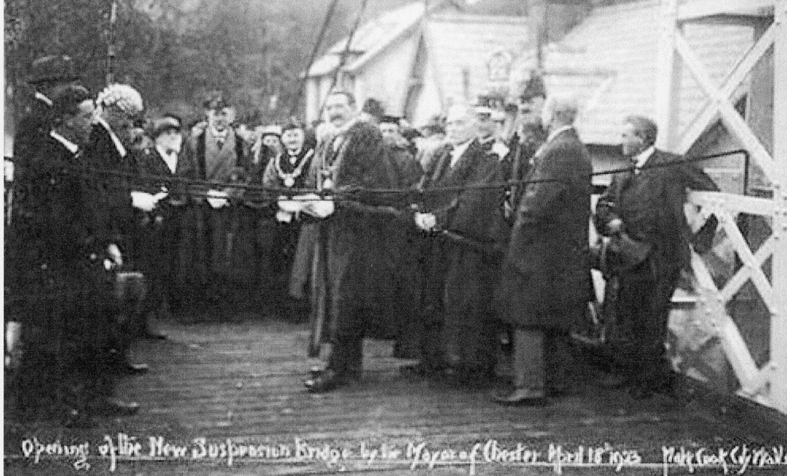 Old Palace Chester original Queens Park Bridge opening