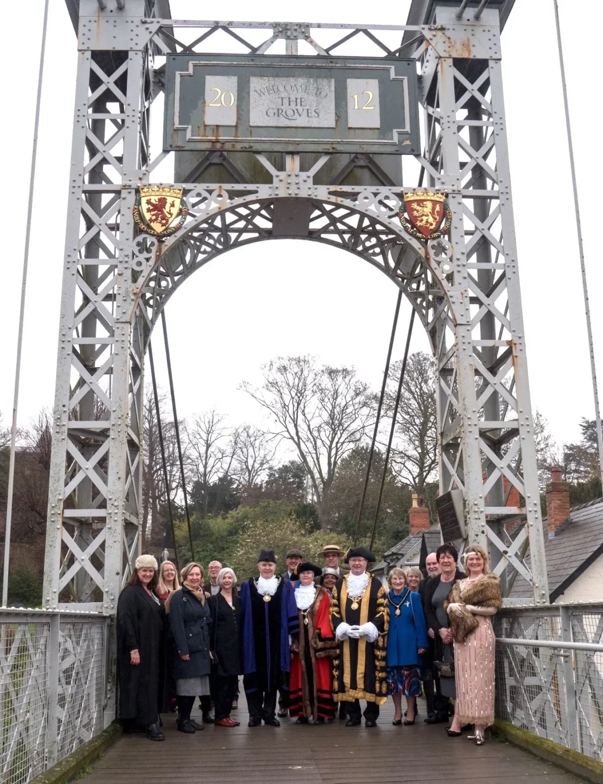 Old Palace Chester queens park bridge 100 year anniversary event