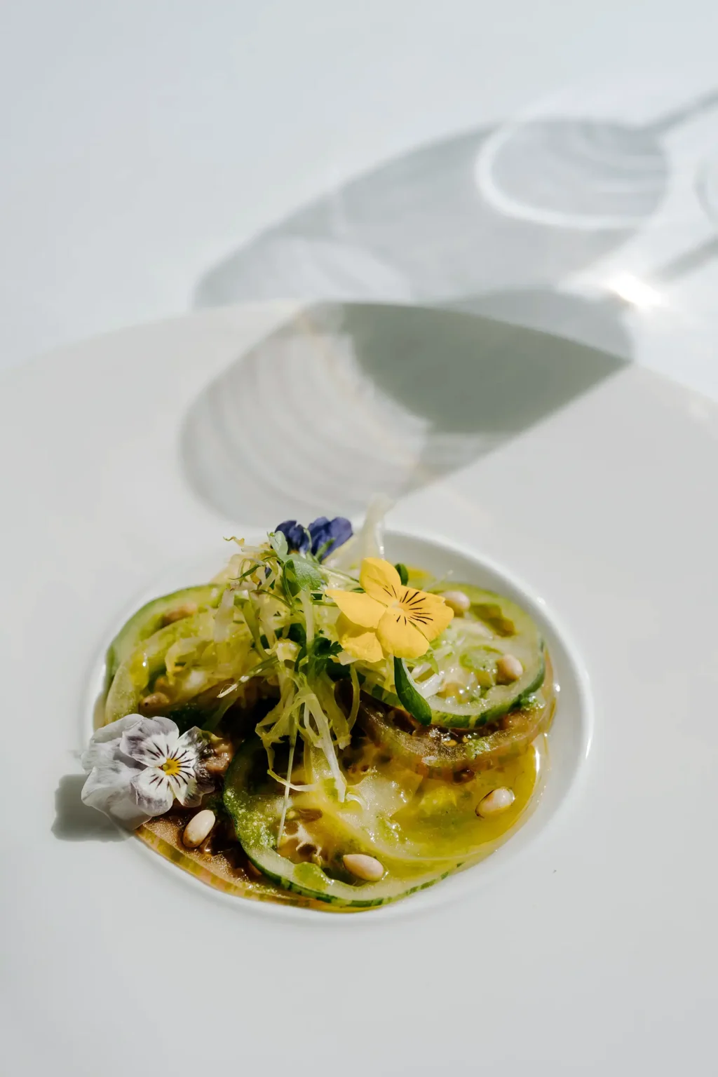 food & drink starters heritage tomato salad summer sun