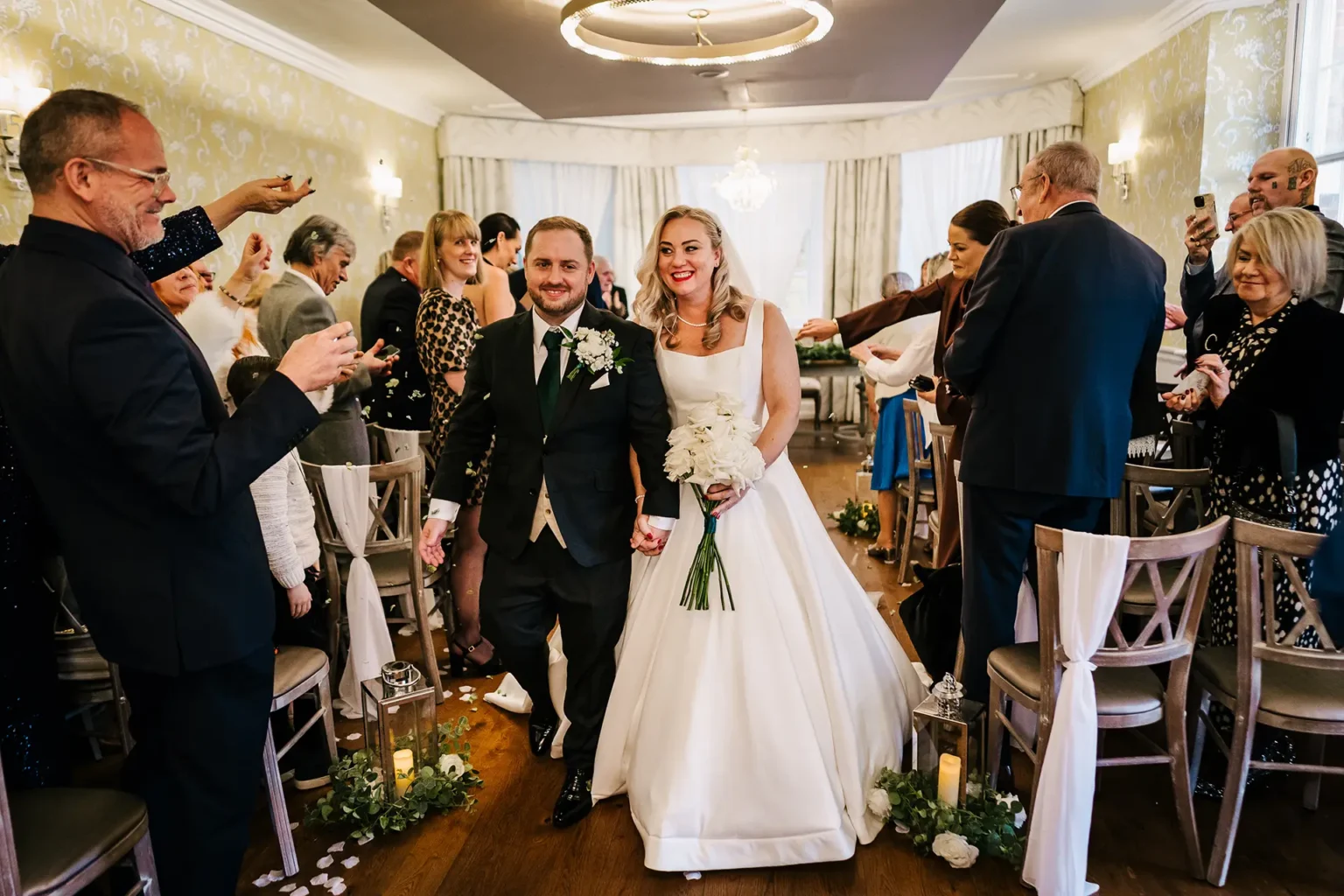 old palace chester ceremony just married