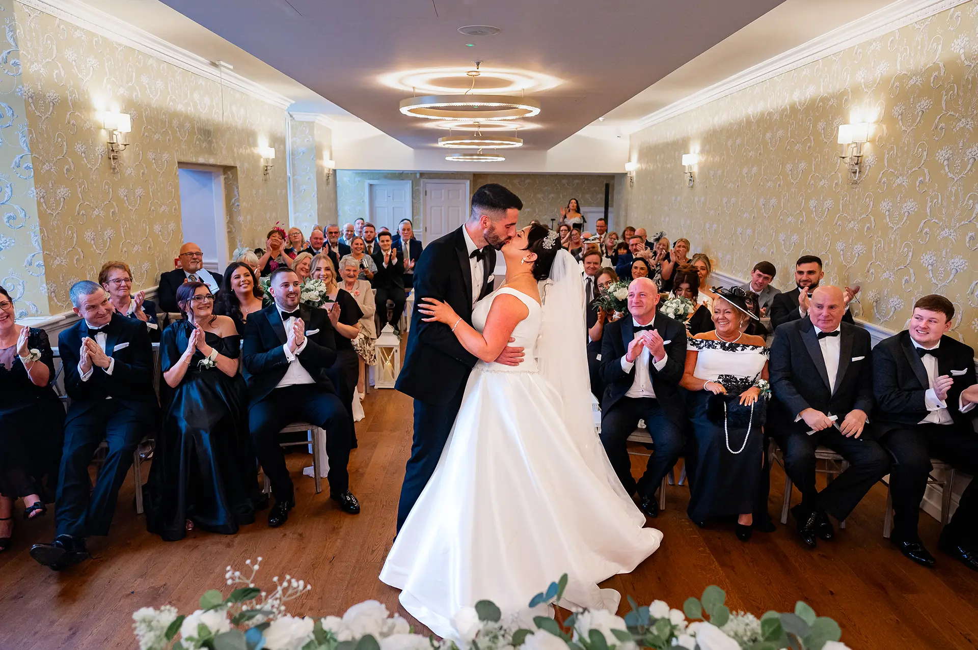 old palace chester ceremony kiss