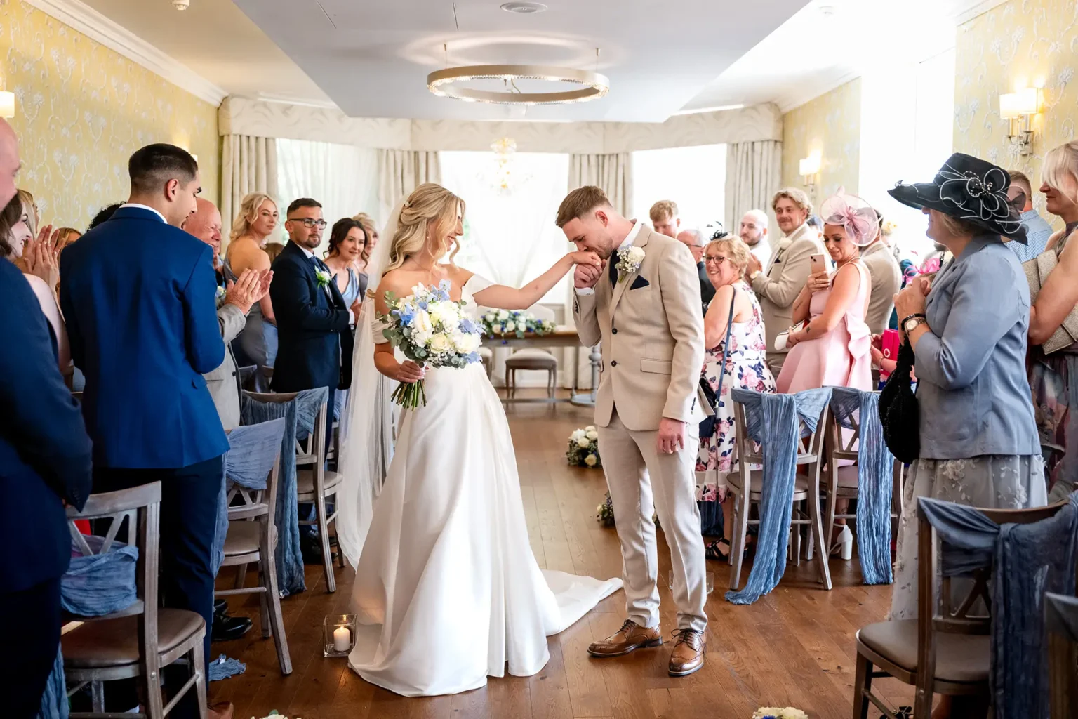 old palace chester just married kiss